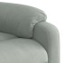 Sillón de masaje reclinable elevable terciopelo gris