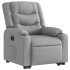 Sillón eléctrico reclinable elevable de tela gris