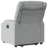 Sillón eléctrico reclinable elevable de tela gris