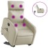 Sillón de masaje elevable eléctrico cuero sintético
