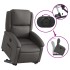 Sillón reclinable elevable cuero auténtico