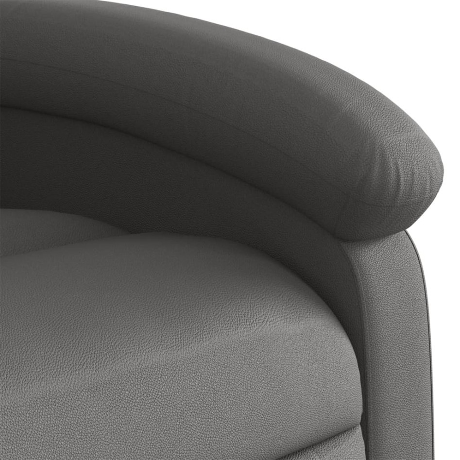 Sillón reclinable elevable cuero auténtico