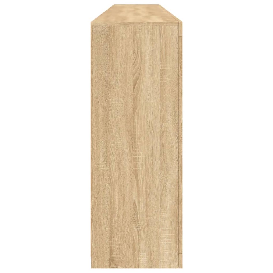 Aparador con luces LED roble Sonoma 283x37x100