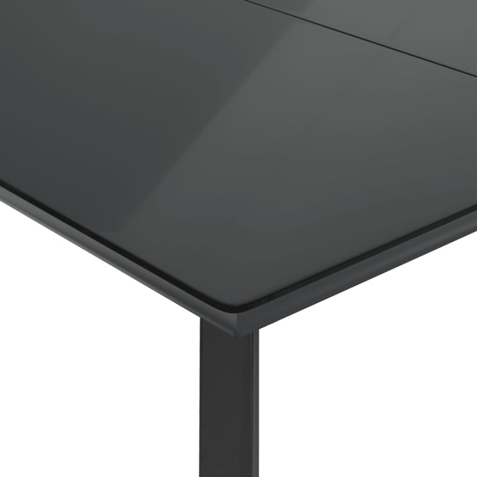 Set comedor de jardín 5 piezas con cojines ratán sintético