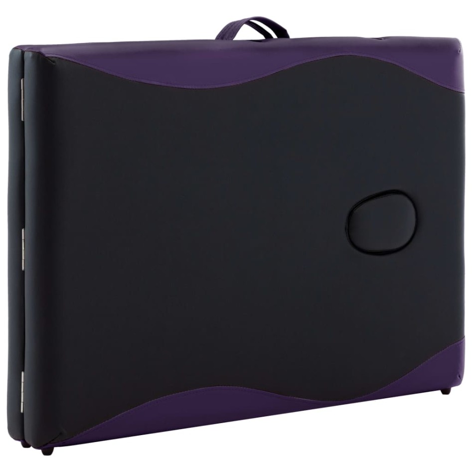 Camilla de masaje plegable 2 zonas madera