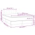 Cama box spring con colchón y luces LED tela negro 120x190