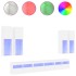 Mueble de pared de TV con luces LED 7 piezas