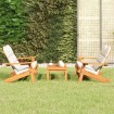 Juego de muebles de jardín Adirondack 3 piezas madera acacia