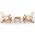 Juego de muebles de jardín Adirondack 3 piezas madera