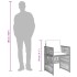 Set comedor jardín 7 pzas y cojines ratán sintético gris
