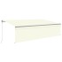 Toldo retráctil automático con persiana crema 5x3