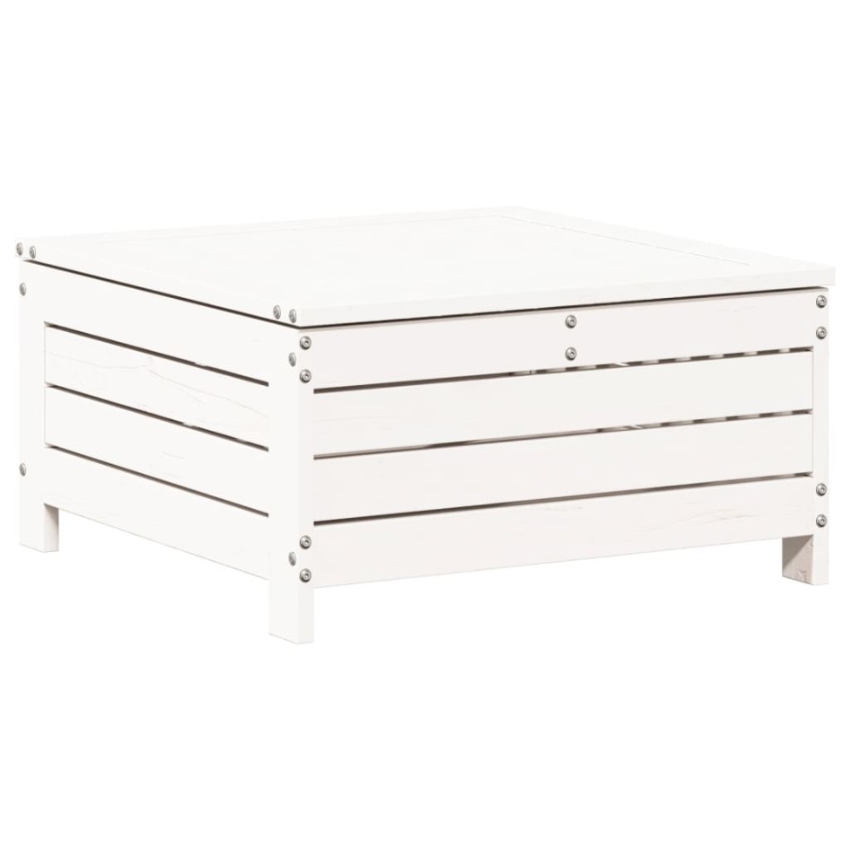 Juego de muebles de jardín 7 pzas madera maciza de pino