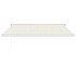 Toldo retráctil aluminio y tela color crema 3,5x2,5
