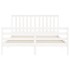 Estructura de cama matrimonio con cabecero madera maciza
