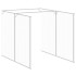 Caseta perros corral acero galvanizado gris claro