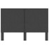 Cabecero de tela gris oscuro 180x200