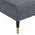 Sofá cama en forma de L terciopelo gris oscuro 271x140x70