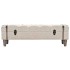 Banco de almacenamiento madera maciza y acero 111x34x37