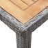 Set de comedor para jardín 7 pzas cojines ratán sintético