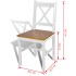 Sillas de comedor 6 unidades madera de pino