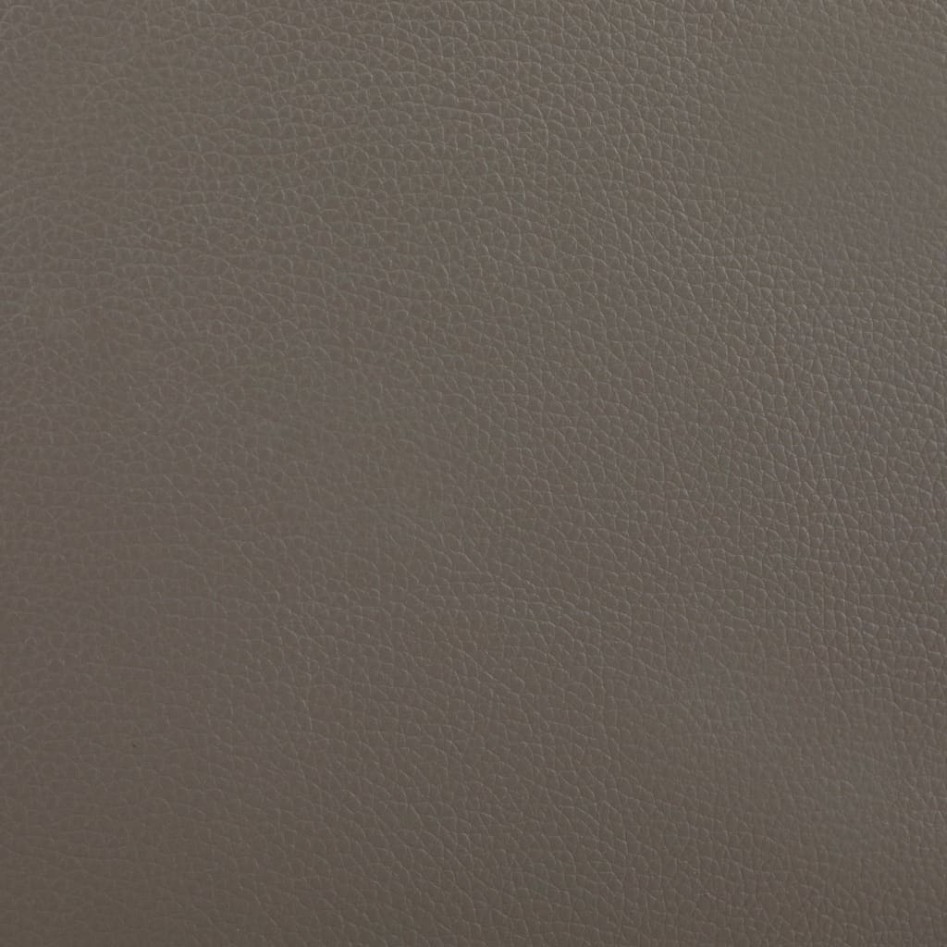 Estructura de cama cuero sintético gris y blanco 180x200