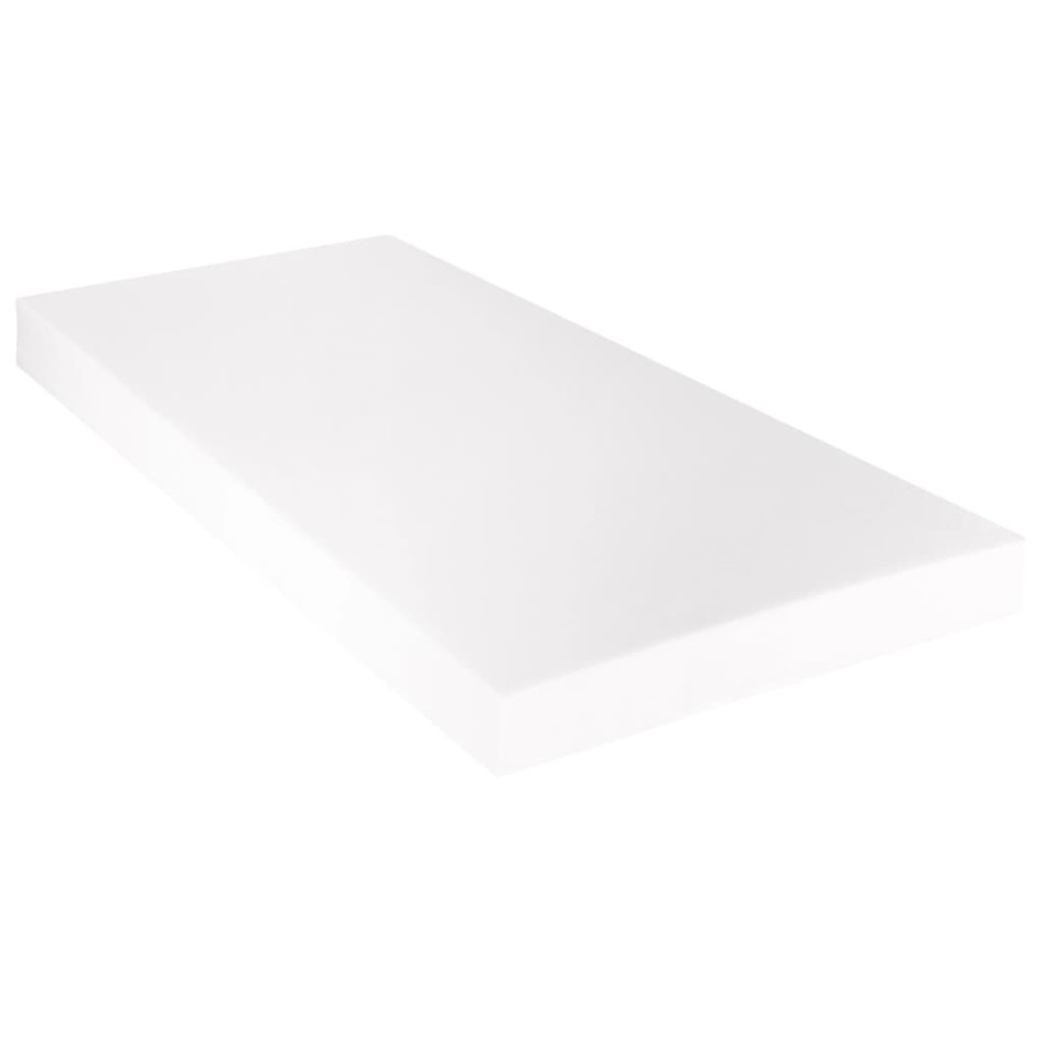 Cama con colchón cuero sintético blanco 160x200