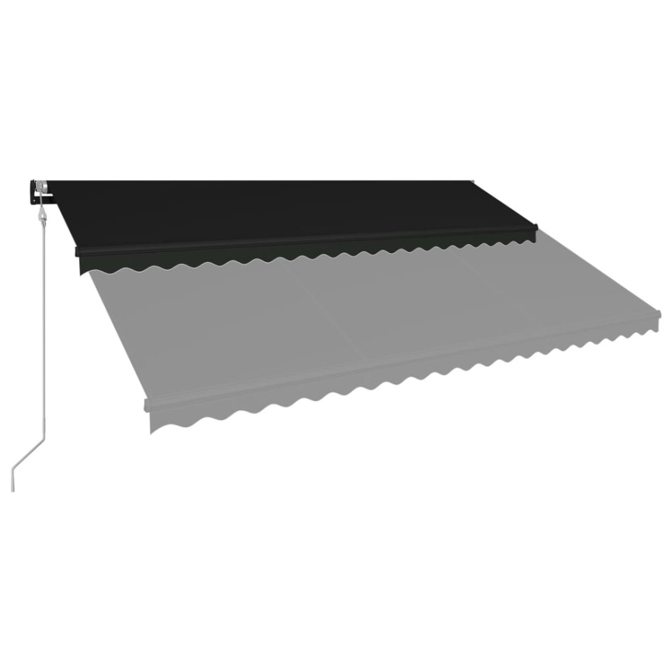 Toldo retráctil automático gris antracita 500x300