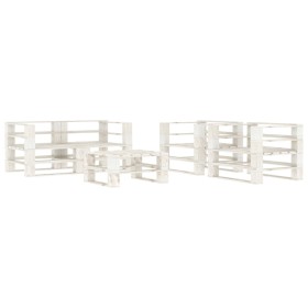 Juego de muebles de palets para jardín 5 piezas madera