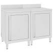 Mesa de trabajo comercial mueble acero inoxidable 120x60x96 cm