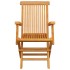 Set comedor de jardín plegable 7 piezas madera maciza de