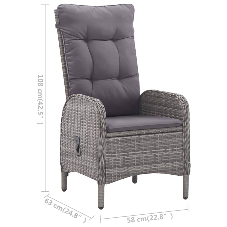 Juego de comedor de jardín de 3 piezas