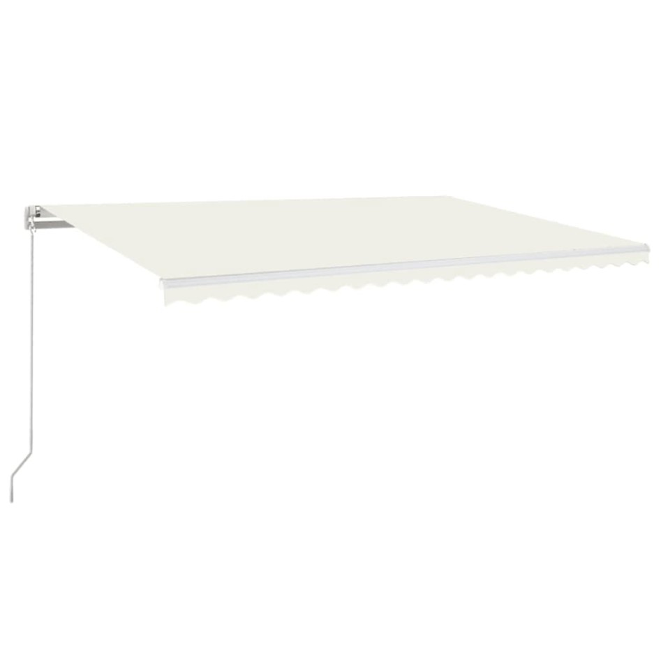 Toldo retráctil manual crema 500x350