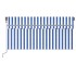 Toldo automático persiana LED sensor viento azul blanco