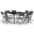 Juego de comedor de jardín 9 piezas