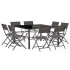 Juego de comedor de jardín 9 piezas