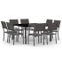Juego de comedor de jardín 9 piezas