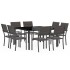 Juego de comedor de jardín 9 piezas