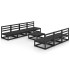 Juego de muebles de jardín 8 piezas negro madera maciza de