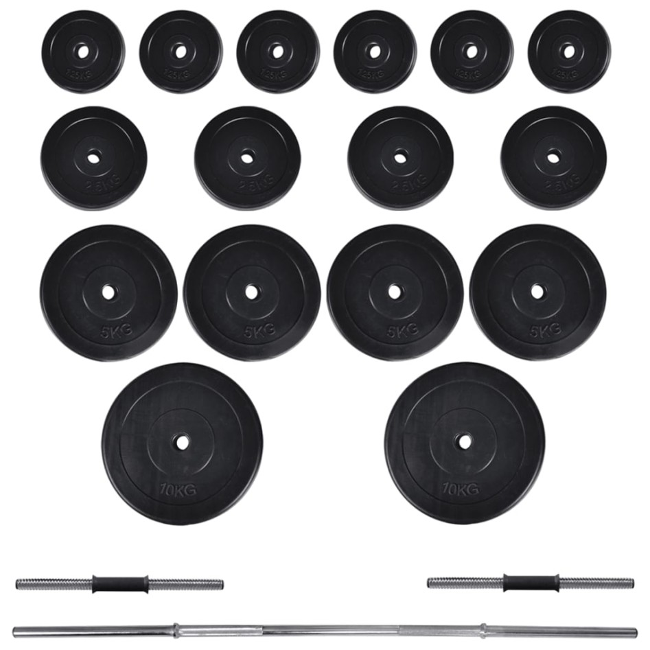 Banco de musculación barras y mancuernas 60,5