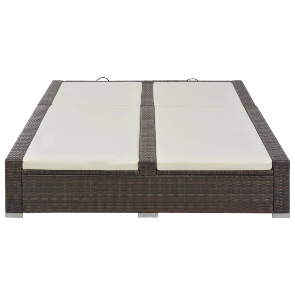 Tumbona doble ratán sintético