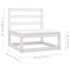 Set muebles jardín 6 pzas con cojines madera maciza pino