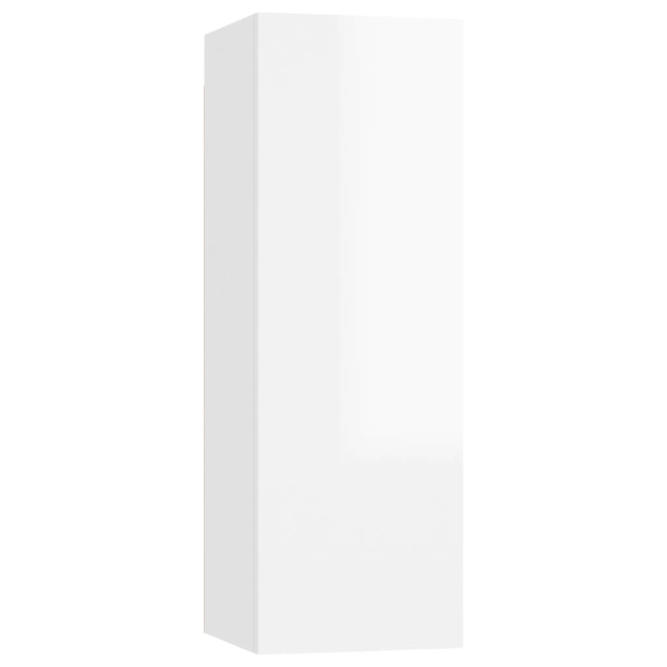 Set de muebles de salón 8 pzas madera ingeniería blanco