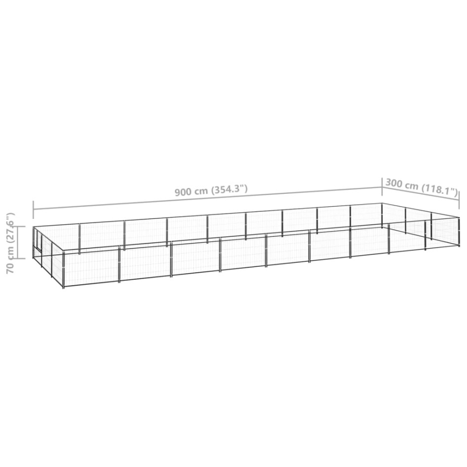 Perrera acero 27 m²