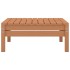 Juego muebles de jardín 8 pzas madera maciza pino marrón