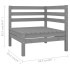Juego de muebles de jardín 10 piezas madera maciza de pino