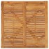 Juego de comedor de jardín 5 piezas madera maciza de