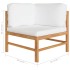 Set de muebles de jardín 7 pzas madera de teca y cojines