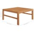 Set de muebles de jardín 7 pzas madera de teca y cojines