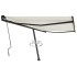 Toldo de pie manual retráctil crema 400x350
