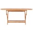 Set comedor de jardín plegable 7 piezas madera maciza de